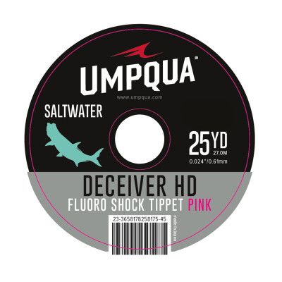 Umpqua Deceiver HD Saltwater Fluorocarbon Shock Tippet Pink