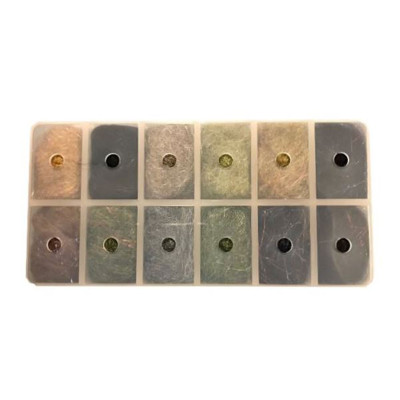 Fly Fish Food Jr Bruiser Blend Dubbing Dispenser Dark Blend