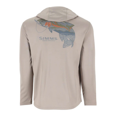 Simms Men's Tech Hoody Artist Series - Dolomite Trout