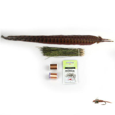 AvidMax Pheasant Tail Nymph Fly Tying Pattern Materials Kit
