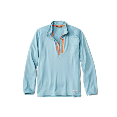 Orvis Horseshoe Hills Men's 1/4 Zip - Mineral Blue