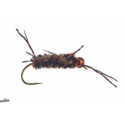 Rubberlegs Jig Tungsten Bead Fly Coffee-Black