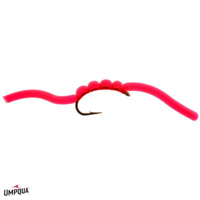 Squirmy Wormie Fly Bloodred