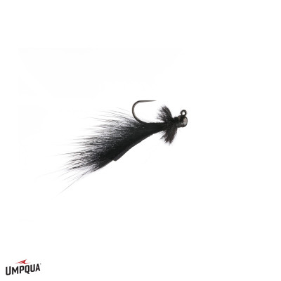 Mini Leech Jig Fly | Black Mini Leech Jig Fly | Black