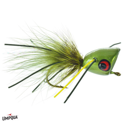 Bass Popper Chartreuse Splatter Fly Bass Popper Chartreuse Splatter Fly