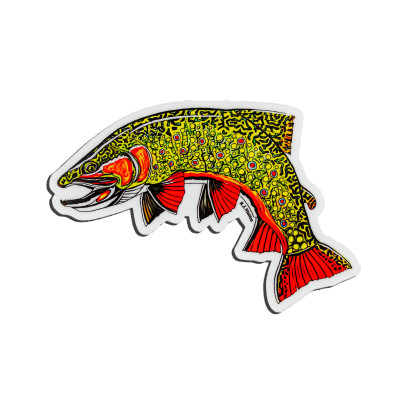 R.J. Mutton Brook Trout Sticker