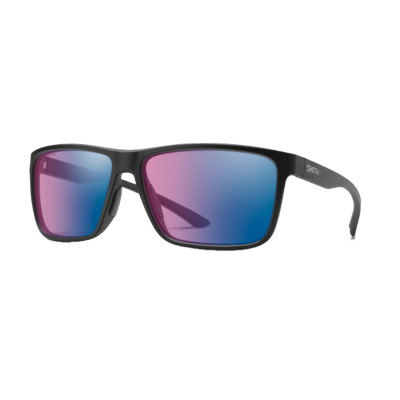 Smith Optics Riptide Matte Black Rose Blue Mirror Polarchromic