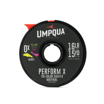 Umpqua Sighter-Tippet Tri Tone 15 m Heavy 02X Pink/Yellow