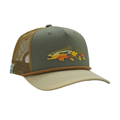RepYourWater Trucker Hat Fish Fall Colors