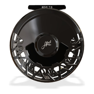 Abel Rove Fly Reel 7/9 Gloss Black Finish and Drag Knob with Ebony Handle