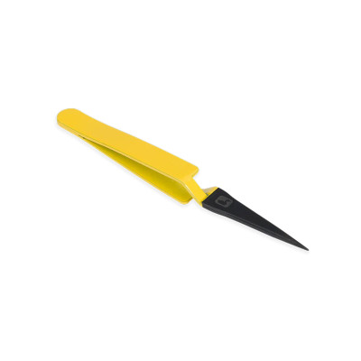 Loon Mini Straight D-Loop Tweezer Yellow