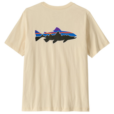 Patagonia Men's Fitz Roy Trout T-Shirt Undyed Natural