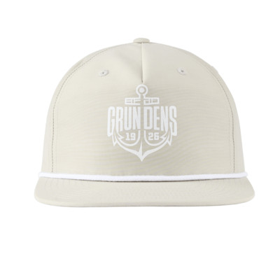 Grundens Logo Anchor Rope Trucker Hat Oyster