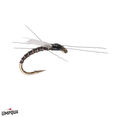 1 O'Clock Midge Fly Black