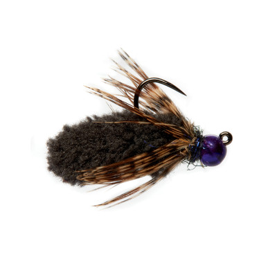 Fulling Mill Barbless Mop Fly 14 Black