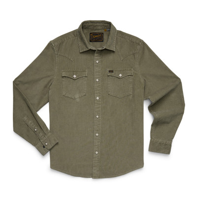 Howler Brothers Banning Corduroy Snap Shirt Aloe