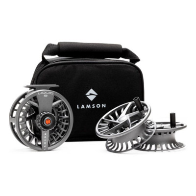 Lamson Liquid S-Series HD Fly Reel 3 pk - Smoke