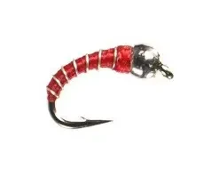 Zebra Midge Tungsten Fly Red