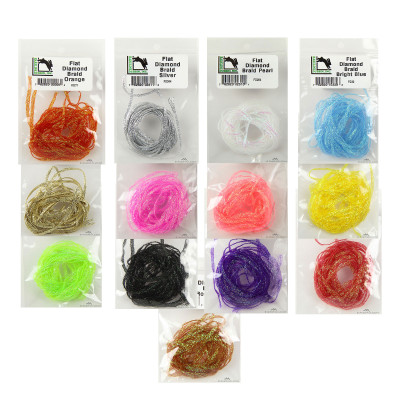 Hareline Flat Diamond Braid Fly Tying Materials