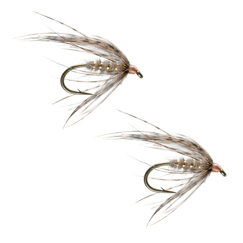 Umpqua Soft Hackle March Brown Spider Size 14 2 Pack