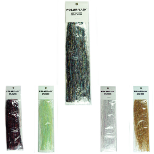 Bimoo 2m/pack 10mm Wide Crystal Flash Tinsel Hackle Flash for Fly