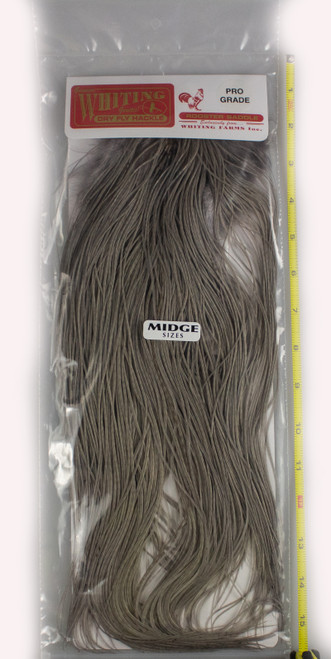 Whiting Farms Pro Grade Midge Saddle Fly Tying Feathers - AvidMax