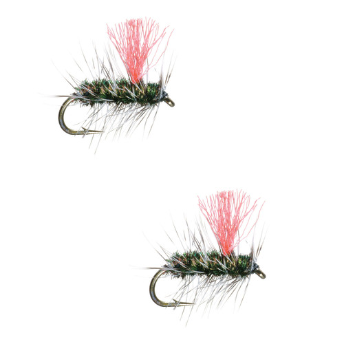 Umpqua Hi-Vis Griffith Gnat With Pink Wing 2 Pack