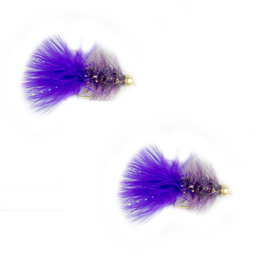 Umpqua Gold Bead Crystal Bugger Purple 2 Pack