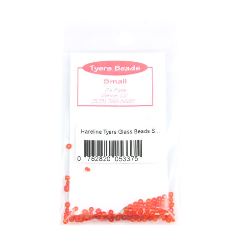 Hareline Tyers Glass Beads Red / Midge