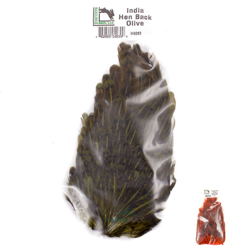 Hareline Dubbin Dyed Intruder Feather Prop Hackle – For Fly Tying & Jig Making (Pick Your Color)