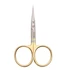 Dr. Slick 4.5 in Micro Tip Hair Scissors Scissors Serrated Straight Blade Gold 4 in