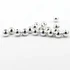 Firehole Stones Plated Tungsten Beads 4.5 mm - 3/16 - 12ct Sterling Silver Plated