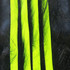Hareline Magnum Bling Rabbit Strips Black with Fl Yellow Accent