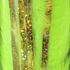 Hareline Bling Rabbit Strips Chartreuse with Holo Gold Accent