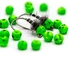 Firehole Stones Speckled Tungsten Beads 2.0 mm - 5/64 - 18ct Kiwi (Caddis Green/Black)