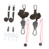 Outcast Boat Hoist 2- Rope Pulley Ceiling Storage System with Mounting Hardware