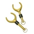 Outcast Strong Brass Oar Locks Durable with Great Range of Motion Large Pair of Locks