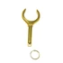 Outcast Strong Brass Oar Locks Durable with Great Range of Motion Small Single Lock