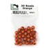 Hareline 3D Beads Orange