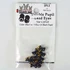 Hareline Double Pupil Lead Eyes Large Black W Yellow and Black