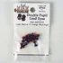 Hareline Double Pupil Lead Eyes Medium Black W Fl Orange and Black