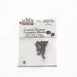 Hareline Crackle Slotted Tungsten Beads 3.97 mm - 5/32 Fl Pink / Black