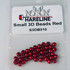 Hareline Small 3 D Beads Red