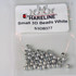 Hareline Small 3 D Beads White