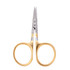 Dr. Slick Bent Shaft Scissors Straight Serrated Blade Gold Fly Tying