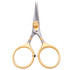 Dr. Slick Razor Scissors Straight Non-Serrated Blade Gold Loops Fly Tying