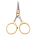 Dr. Slick Razor Scissors Straight Non-Serrated Blade Gold Loops Fly Tying 4"