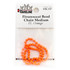 Hareline Flurescent Bead Chain Fl. Orange