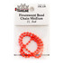 Hareline Flurescent Bead Chain Fl. Red