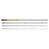 Scott Centric fly rod sections laid out side by side